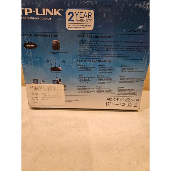 TP Link TG 3468 PCI-Expres x1 RJ 45 Port Gigabit Network Adapter - Picture 2 of 5